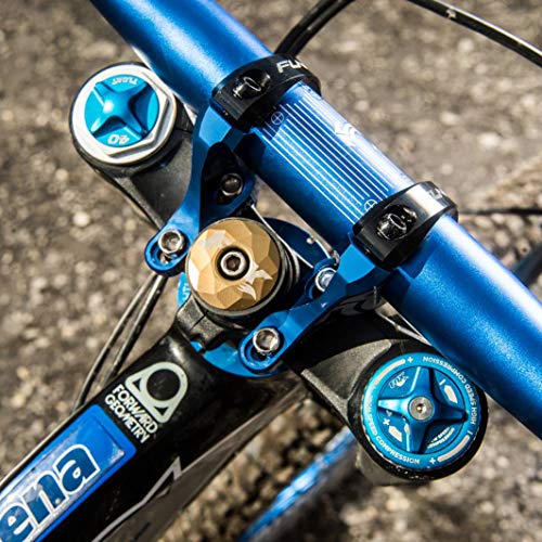 Funn RSX Mountain Bike Direct Mount Bike Stem with 35mm Bar Clamp, 2 Pieces Lightweight Split Design for Dual Crown Forks, Adjustable Extension 45-50mm with 30mm Rise (Red) - Image 5