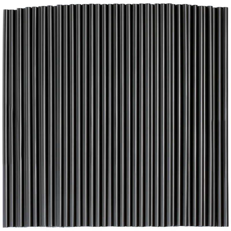 500 Pcs Black Disposable Drinking Plastic Straws023 diameter and 826 long