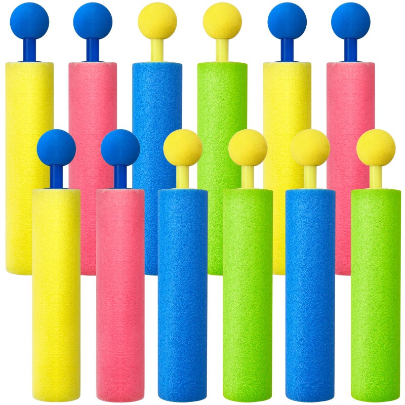 Zddaoole 12 Pack Water Guns for Adults Foam Water Soaker Blaster Set Colorful Squirt Guns for Pool Battles Beach Fun Summer Party Activities - Image 3