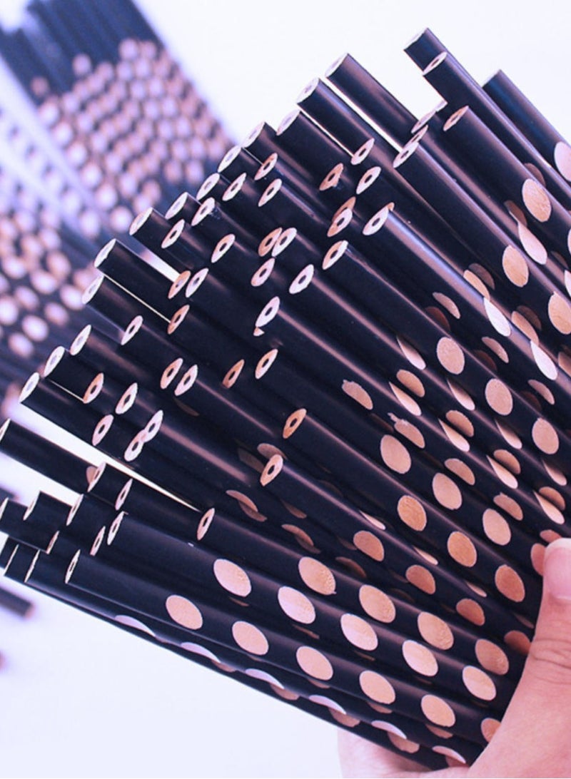 50 Pcs Wooden HB Pencils, Black Pencil Non Slip Pre-Sharpened Pencil Student Writing Drawing Tool for Exams, School, Office, Home Drawing Sketching - Image 2