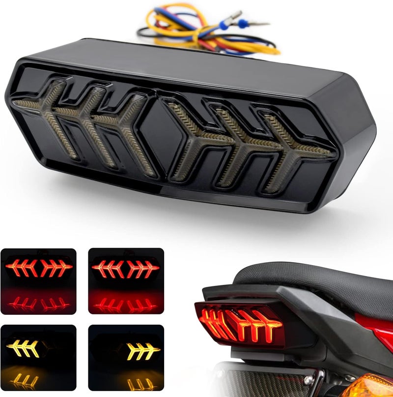 CHCSHH LED Motorcycle Tail Light with Turn Signals - Image 1