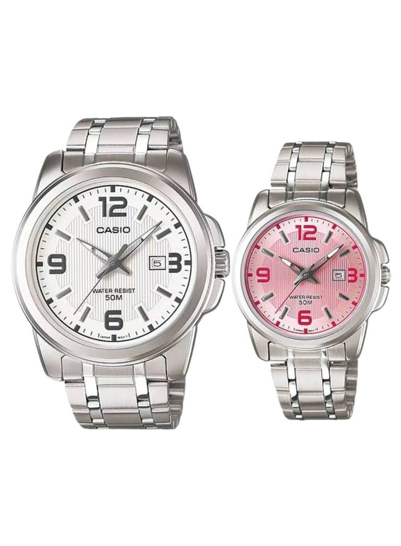 CASIO ساعة كوارتز من الستانلس ستيل MTP-1314D-7A/LTP-1314D-5A - Image 1