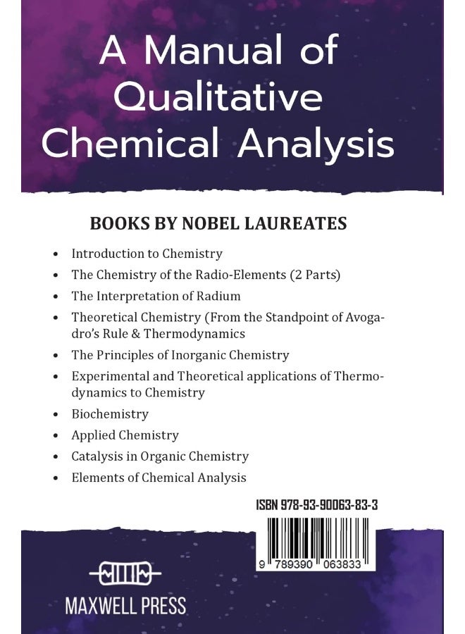 A Manual of Qualitative Chemical Analysis  - Image 2