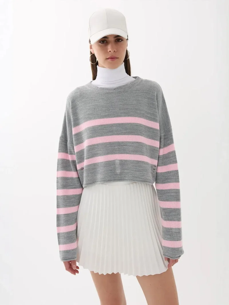 Striped Crew Neck Sweater