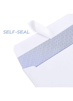 Ohuhu 500 Pack # 8 Double Window Envelope Self Seal Adhesive Tinted Security Envelopes Quickbooks Check, Business Check, Documents Secure Mailing, 3 5/8" X 8 11/16", White Envelope  - Image 3