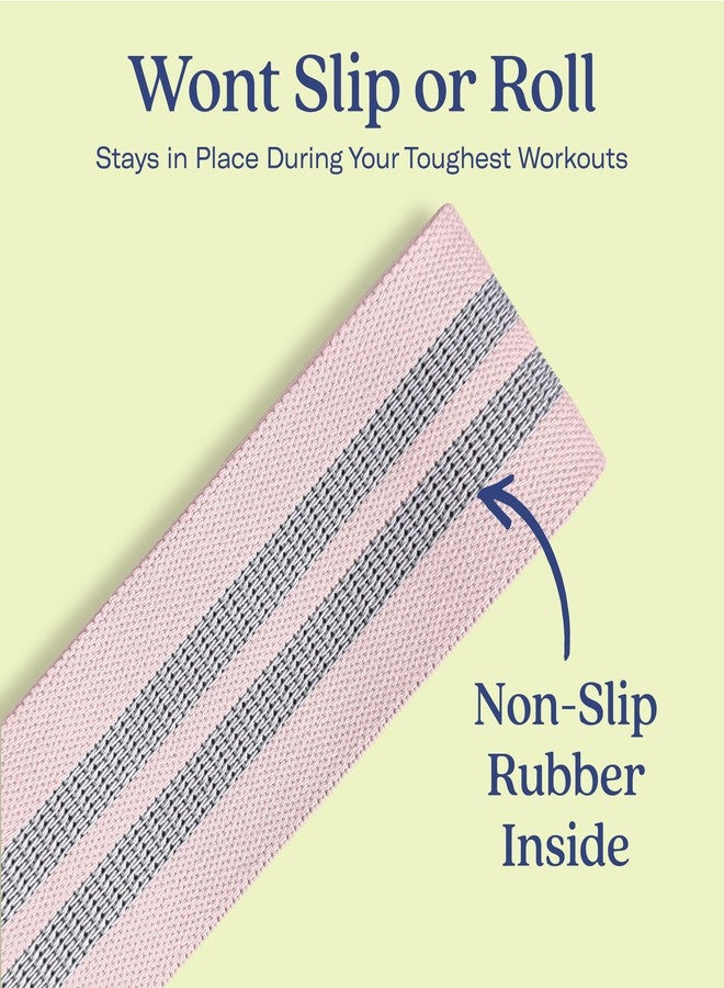 ALTA Booty Bands for Women - Premium Non-Slip Fabric Resistance Bands for Working Out - Cloth Resistance Bands for Legs, Fabric Exercise Bands, Leg Bands for Working Out Women, Looped Hip Bands Set - Image 5