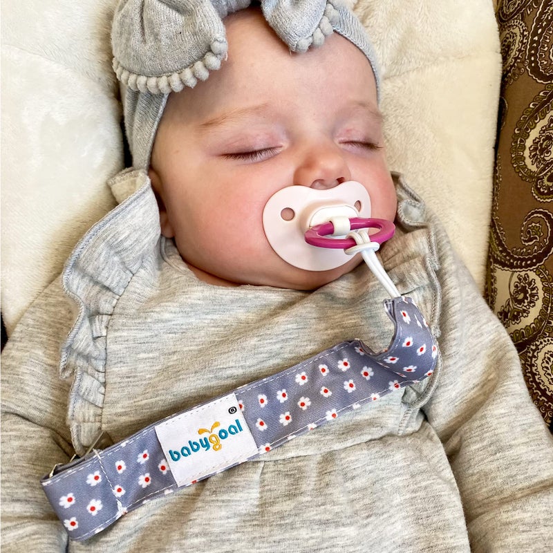 Babygoal Floral Pacifier Clips, 6 Pack Pacifier Holder Clips 6MP21 - Image 5