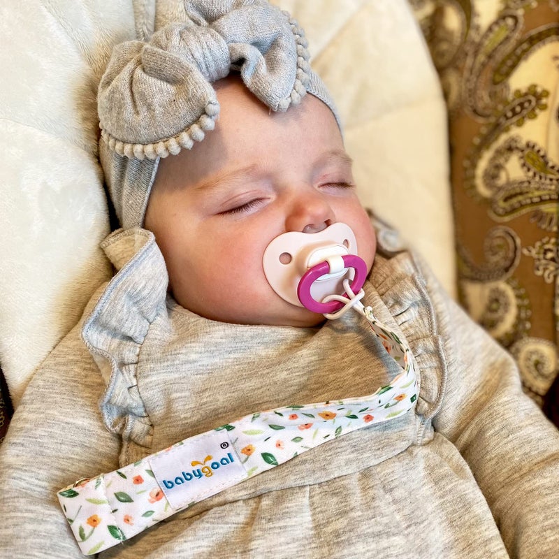 Babygoal Floral Pacifier Clips, 6 Pack Pacifier Holder Clips 6MP21 - Image 4