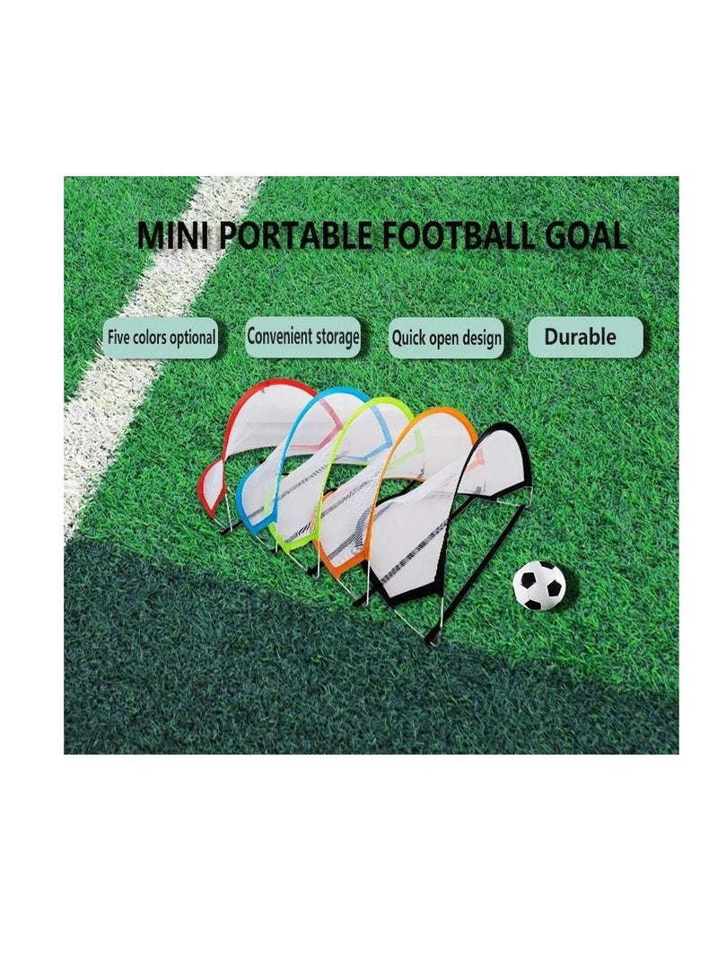 H PRO Mini Portable Football Goal Orange - Image 2