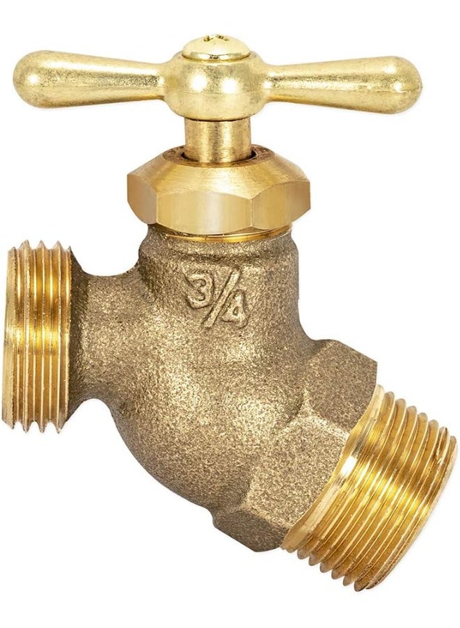Eastman Eastman Male No-Kink Hose Bibb, 3/4 Inch MIP Connection, Brass Plumbing Fitting, 20207  - Image 5