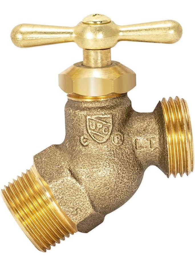 Eastman Eastman Male No-Kink Hose Bibb, 3/4 Inch MIP Connection, Brass Plumbing Fitting, 20207  - Image 3