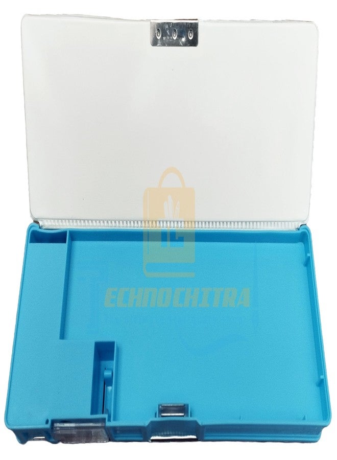 TECHNOCHITRA®Cute Smiley Emoji Compass Box | Dual Sided Space, Magnetic Closure, Integrated Sharpener | Perfect for Kids - Image 3