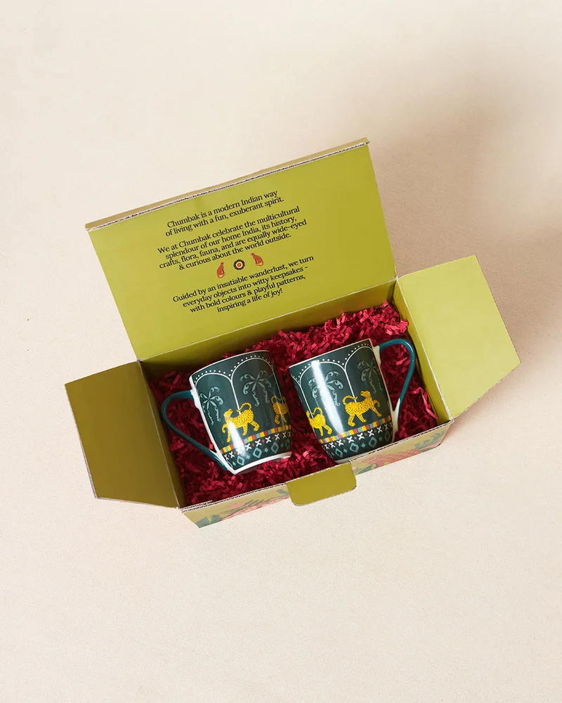 تشامباك مجموعة أكواب حفلة الغابة الفاخرة قطعتين | ضائع في الجنة