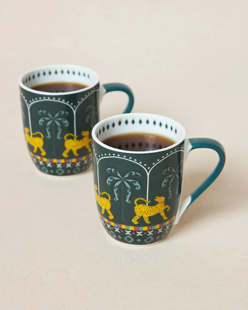 تشامباك مجموعة أكواب حفلة الغابة الفاخرة قطعتين | ضائع في الجنة