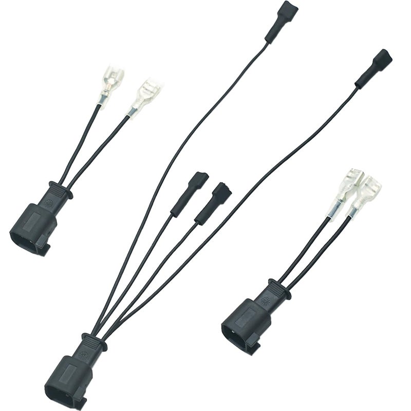 NEOGET Car Horn Connector Adapter Wiring Harness Compatible with Ford Chevy Tesla Ram GMC 21 Pack Pigtail Converter for Universal to OEM Horn Replacement Ford