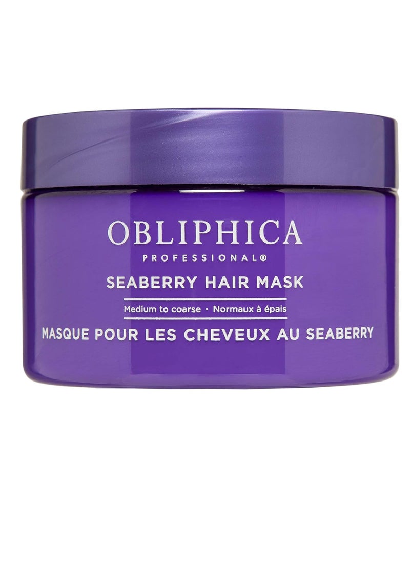 Obliphica Professional Obliphica Seaberry Hair Mask - Deep Conditioning Hydrating Treatment for Dry and Damaged Hair - Moisturizing Hair Repair and Growth Mask for Medium, Coarse, and Color-Treated Hair - 8.5 Ounces  - Image 1