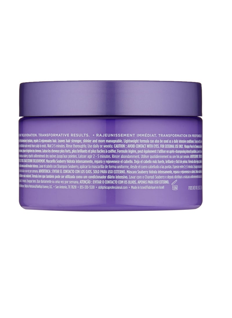 Obliphica Professional Obliphica Seaberry Hair Mask - Deep Conditioning Hydrating Treatment for Dry and Damaged Hair - Moisturizing Hair Repair and Growth Mask for Medium, Coarse, and Color-Treated Hair - 8.5 Ounces  - Image 4