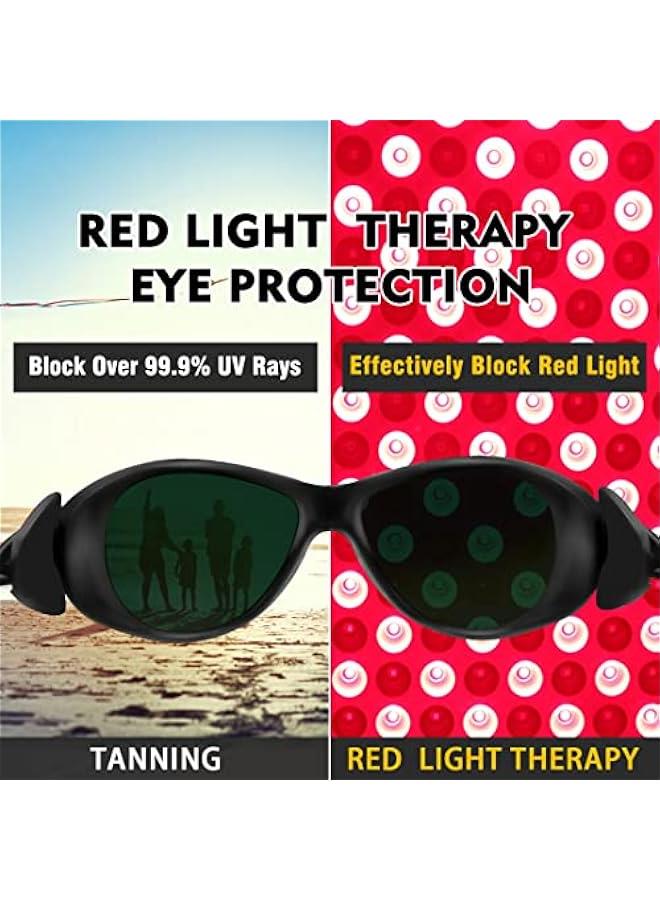Arabest Red Light Therapy Glasses, Eyes Protection for Tanning Goggles, IPL Laser Safety Glasses 200-2000nm, Eye Protection for Red Light Therapy.  - Image 2