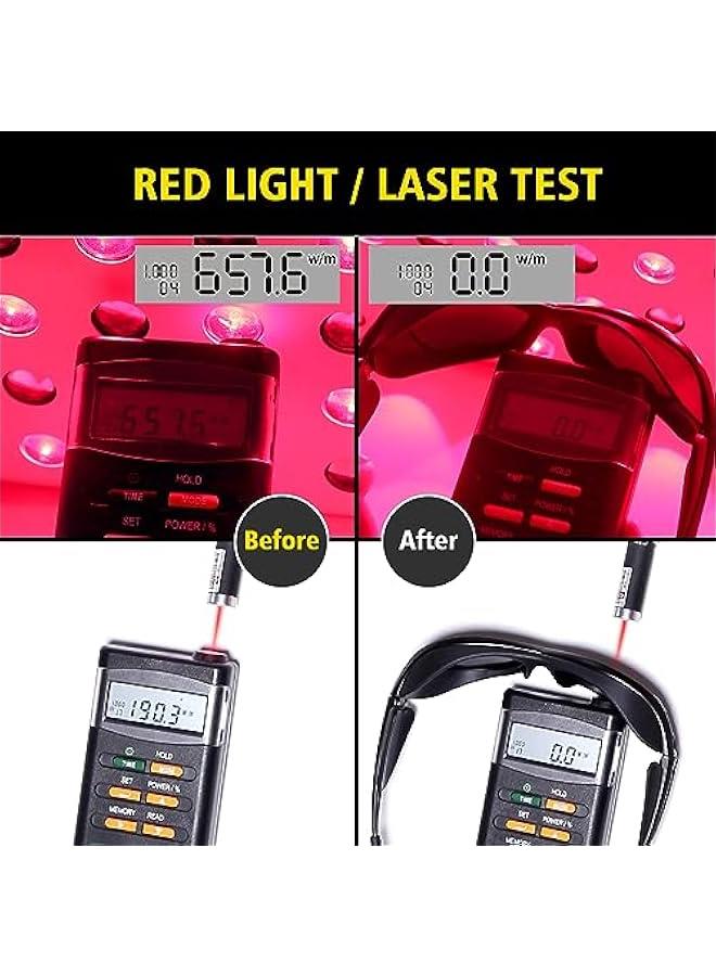 Arabest Red Light Therapy Glasses, Eyes Protection for Tanning Goggles, IPL Laser Safety Glasses 200-2000nm, Eye Protection for Red Light Therapy.  - Image 3