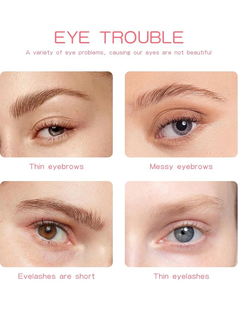 Kiss Beauty Clear Eyebrow and Lash Styling 3D Gel Waterproof Long Lasting 16 hours Natural Finish Gel Feathery Fluffy and Brow Freeze Eyebrow Styling Wax Transparent Eyebrow and Lash Setting Gel  - Image 3
