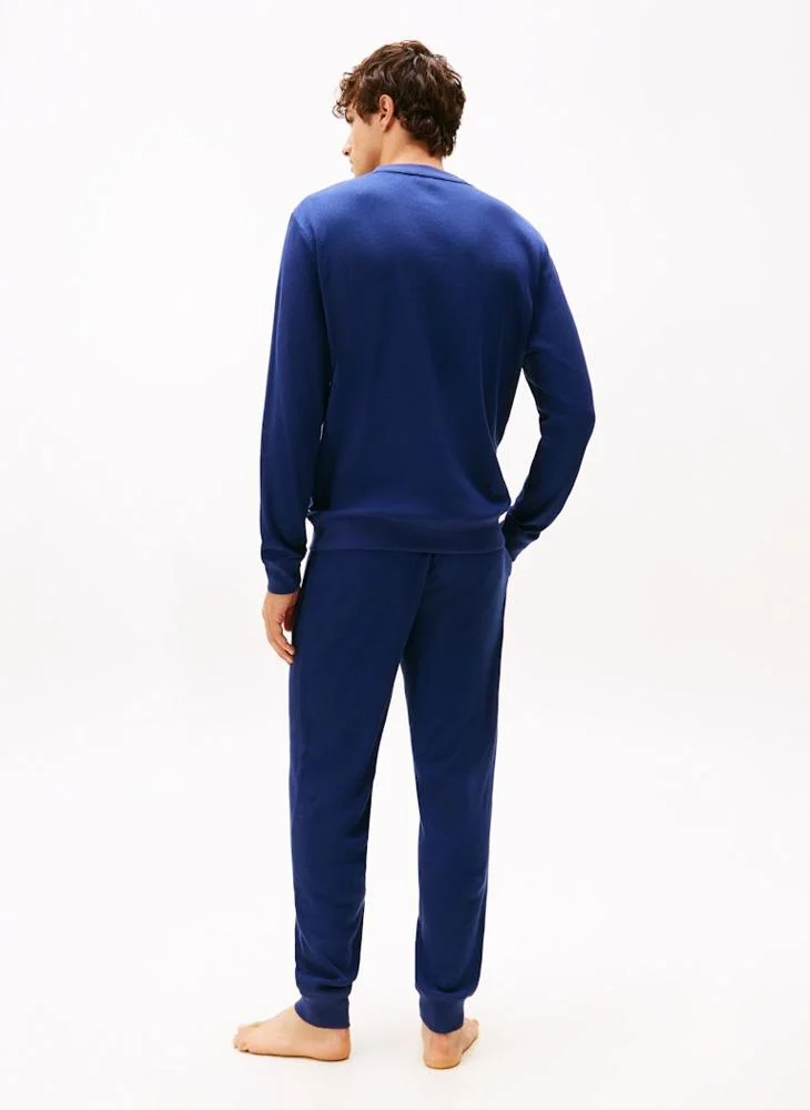 تومي هيلفيغر تيشيرت بأكمام طويلة وشعار