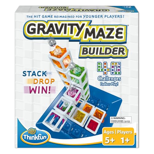ThinkFun Gravity Maze Builder for Kids 5 & Up - Logic Marble RunBrain Game - Hands-On Maze Design - Durable Child-Safe Materials - Develop Spatial Reasoning & Critical Thinking - MESH Accredited - Image 1