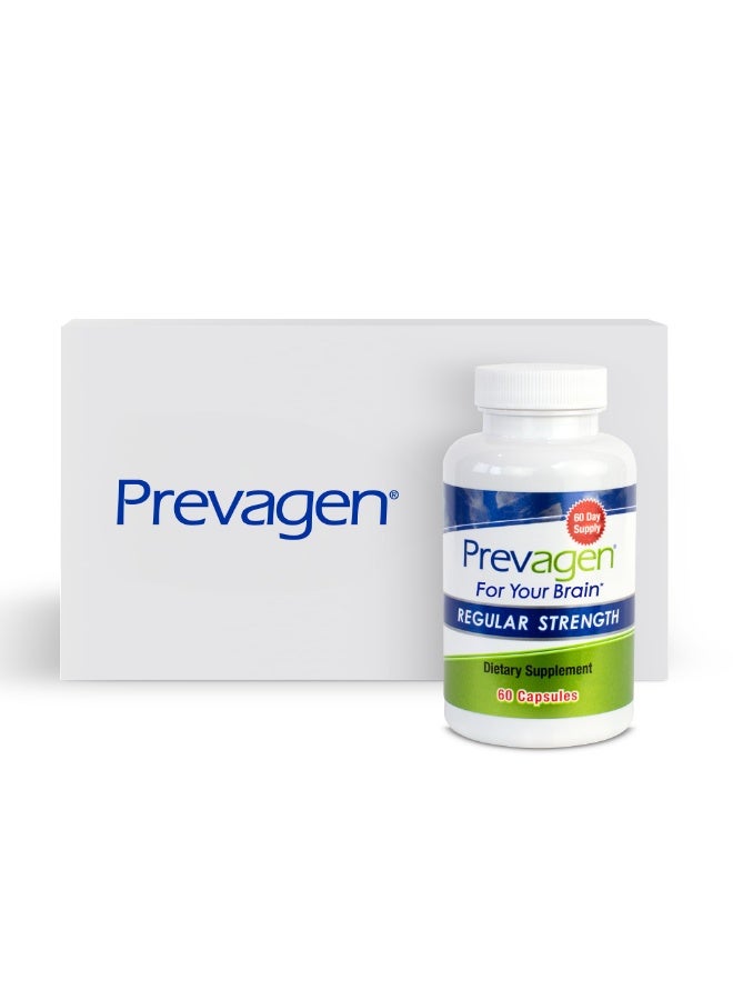 Prevagen Regular Strength Capsules 60 Count 1 Month Supply Support Brain Health Vitamin D3 - Image 1