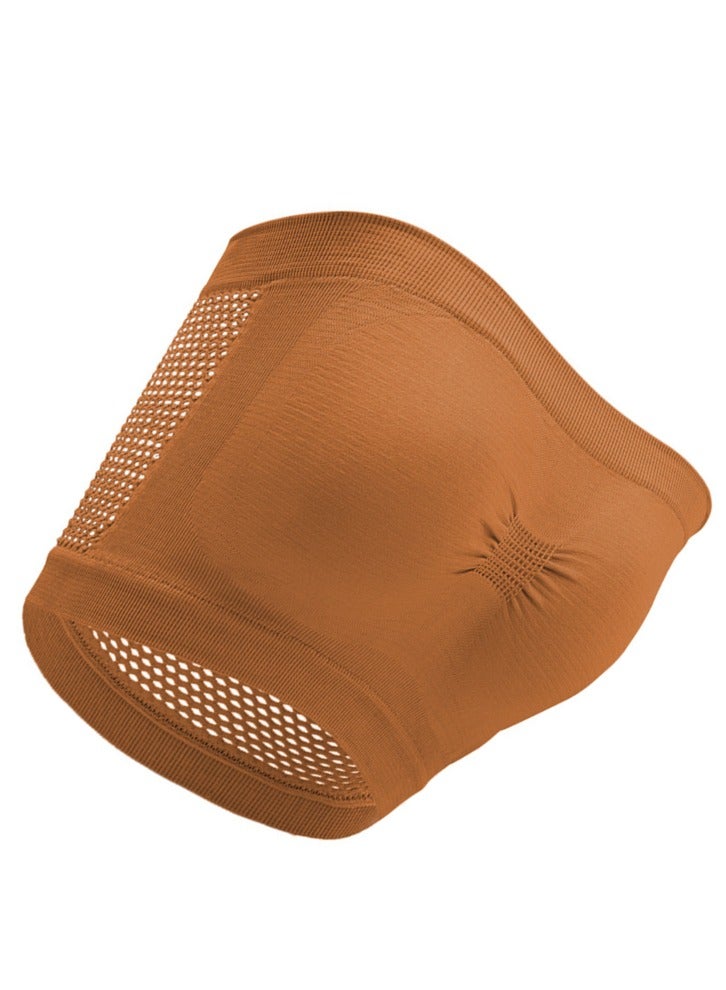 Loquat Seamless One Line Sports Bra Coffee Color  - Image 2