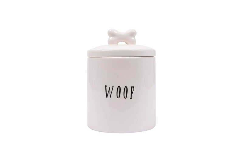 Creative Co-Op Woof Jar with Bone Handle on Lid - Image 1