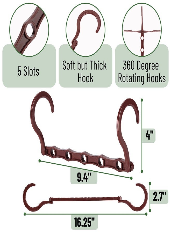 Mr. Pen Space Saving Hangers - 8 Pack Mahogany Color Space Saver Shirt Hangers - Image 3