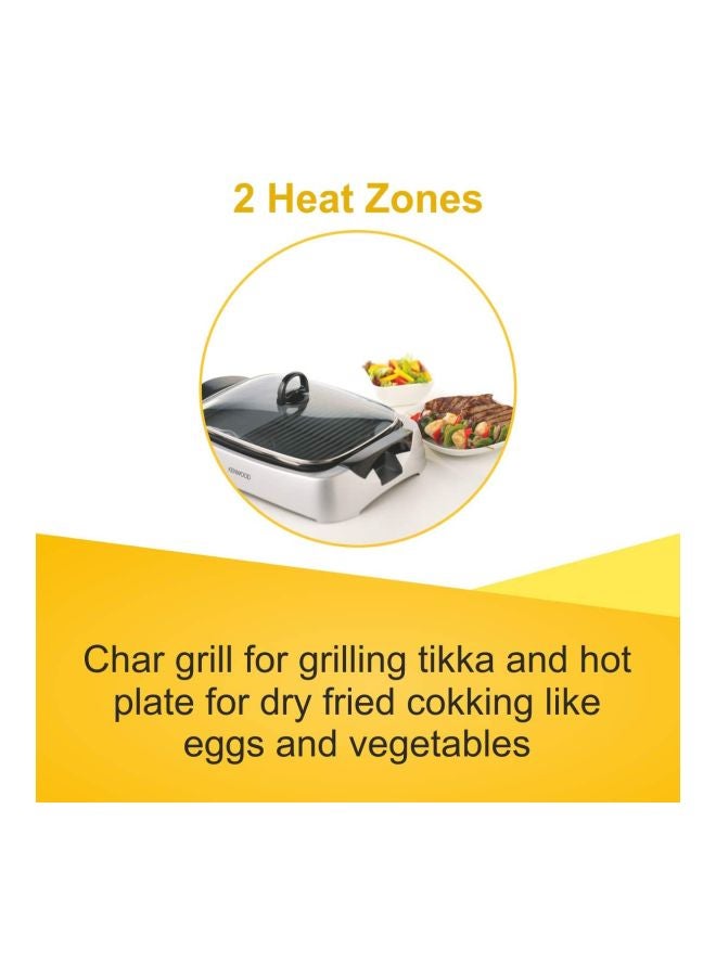 KENWOOD Total Clean Health Grill 2000 W OWHG266006 Silver - Image 4