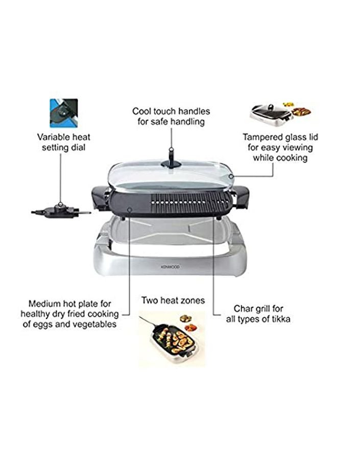 KENWOOD Total Clean Health Grill 2000 W OWHG266006 Silver - Image 3