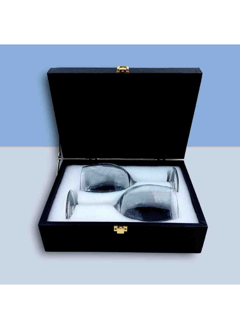 Nutcase Nutcase Anniversary Gift Box with Wine Glass Set of 2 Available in Black  - Image 3