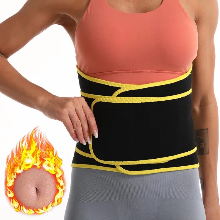 Bluejw Sweat Waist Trimmer for Women - Sauna Waist Trainer Belt - Slimming Body Shaper - Workout Sports Girdle - Belly Band - Image 1