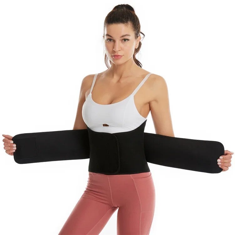Bluejw Sweat Waist Trimmer for Women - Sauna Waist Trainer Belt - Slimming Body Shaper - Workout Sports Girdle - Belly Band - Image 4