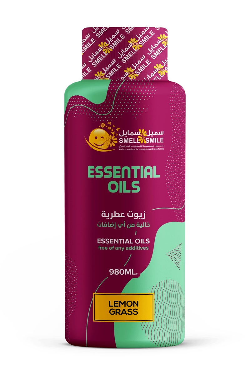 سميل آند سمايل سميل آند سمايل , زيت عطري عطري ليمون جراس 980مل