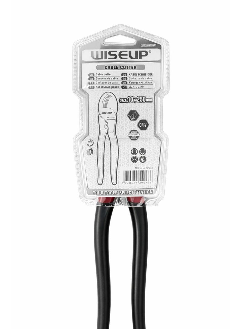 WISEUP 10 Inch Cable Cutter CR-V Professional Wire Cutting Tool Heavy Duty - Image 2