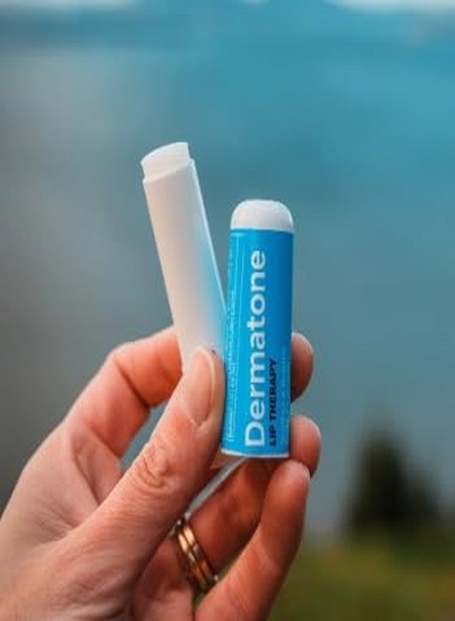 Dermatone Lip Therapy Balm | Moisturizing & Repair for Dry, Chapped Lips | With Aloe, Lanolin, Cocoa Butter & Vitamin E | Fragrance Free | Daily & Overnight Lip Care | 0.13 oz, 2 Pack - Image 5