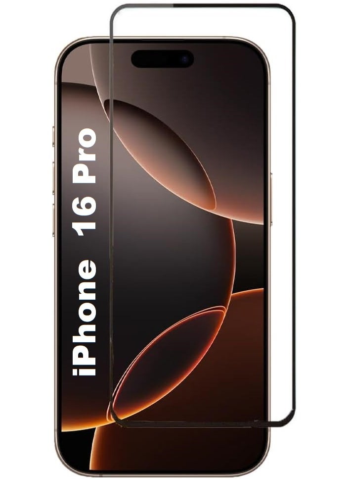 YoYoTech Screen protector Compatible for iPhone 16 Pro 6.3 inches 2024 Tempered Glass Screen Protector [Bubble Free] [Anti-Glare] [HD Full Coverage] [Scratch Resistant] Easy Installation.  - Image 1