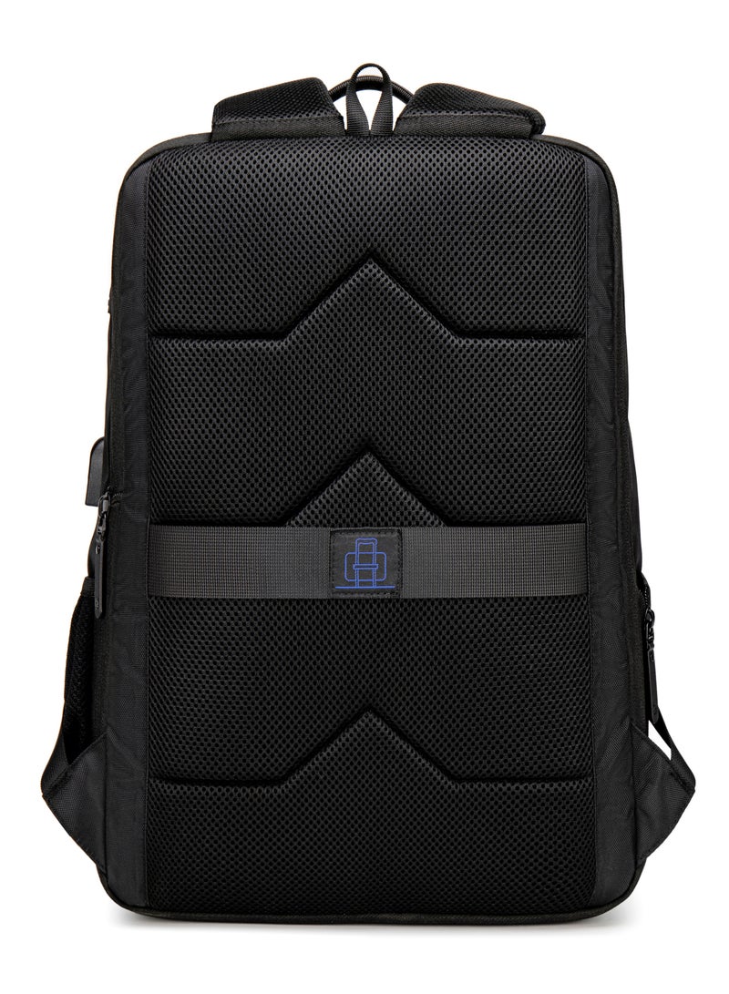 Golden Wolf Laptop Backpack for Men Lightweight Stylish College Backpack with Laptop and iPad Shockproof Compartment Water-resistant Durable Daily Use Laptop Bag for Men and Women GB00402 Black - Image 5