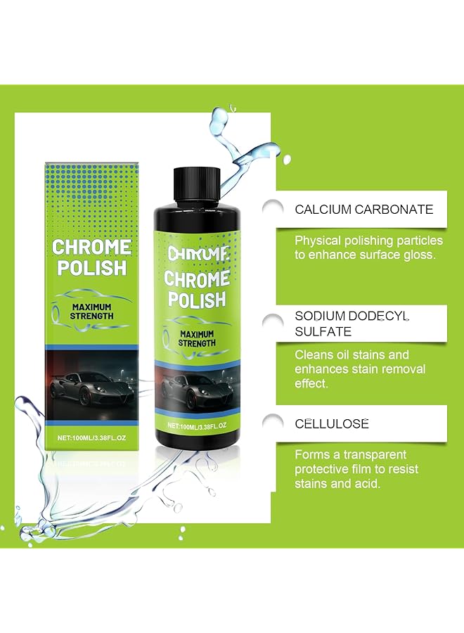 KASTWAVE Car Metal Polish, Uv Reflecting, Hydrophobic Protection & Stain Removal For All Metal Surfaces, Restore And Shine Cars With Easy Application - Image 4