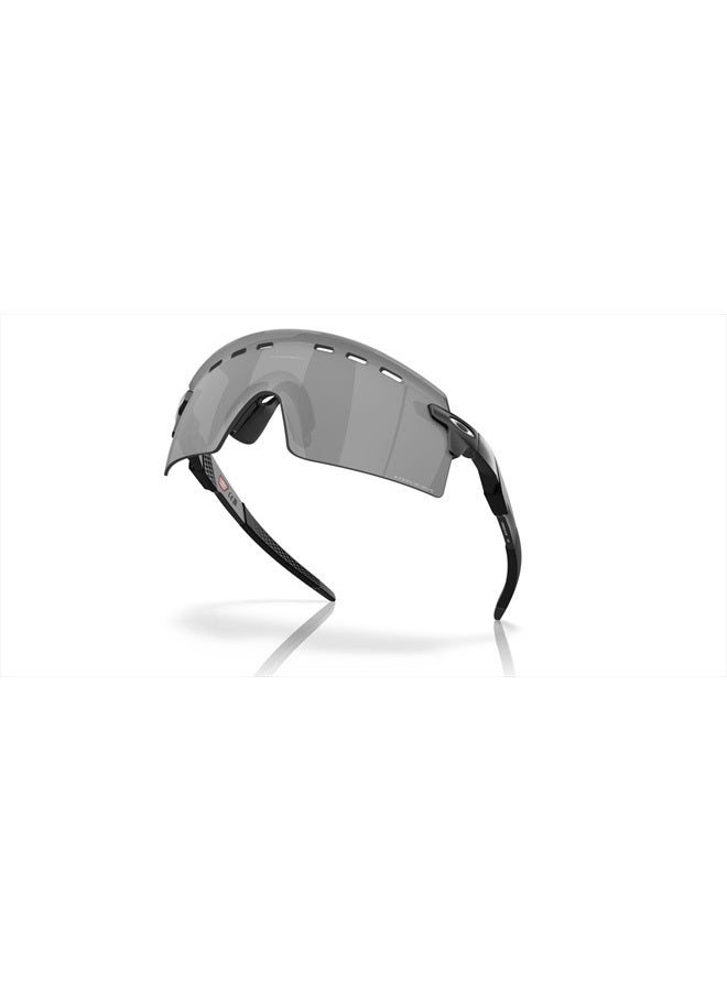 OAKLEY Men's OO9235 Encoder Strike Vented Rectangular Sunglasses, Matte Black/Prizm Black, 39 mm  - Image 1