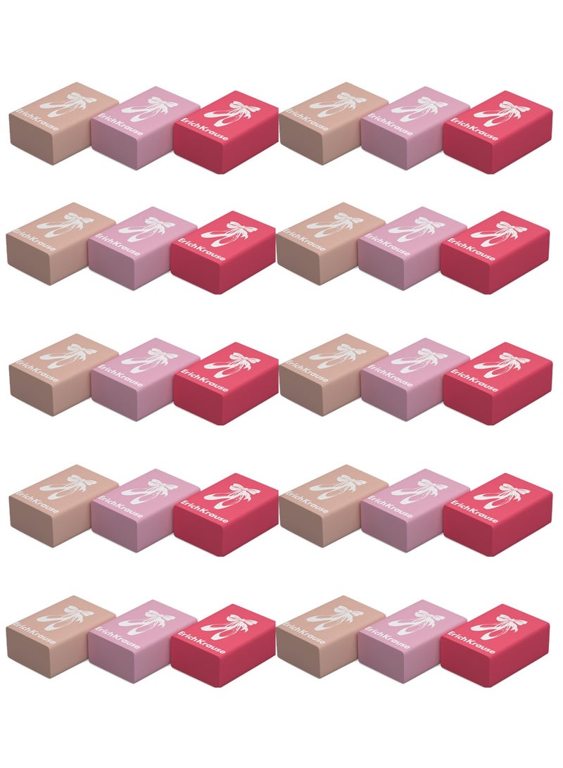 ErichKrause 30-Piece Pencil Eraser Assorted Colours - Image 2