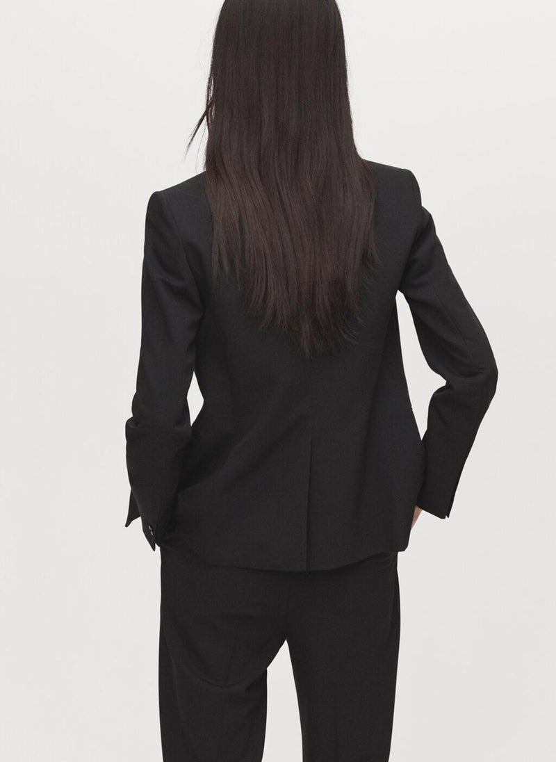 MANGO Fitted suit jacket - Image 2