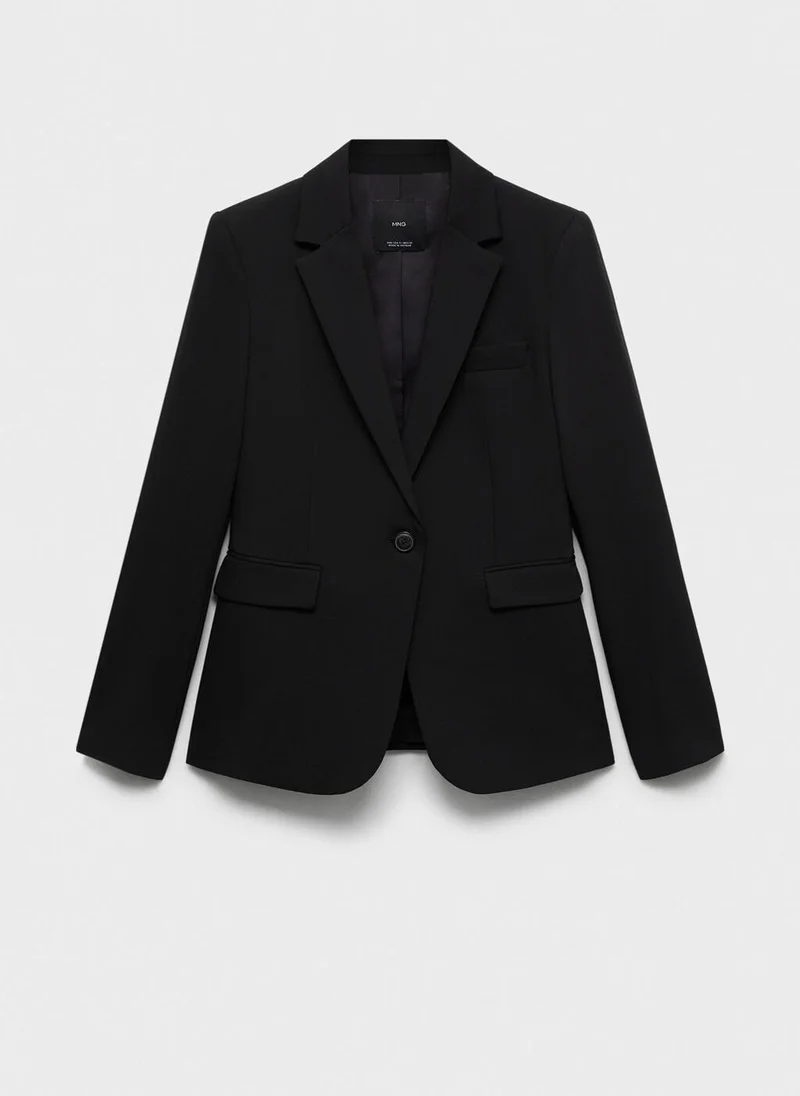 MANGO Fitted suit jacket