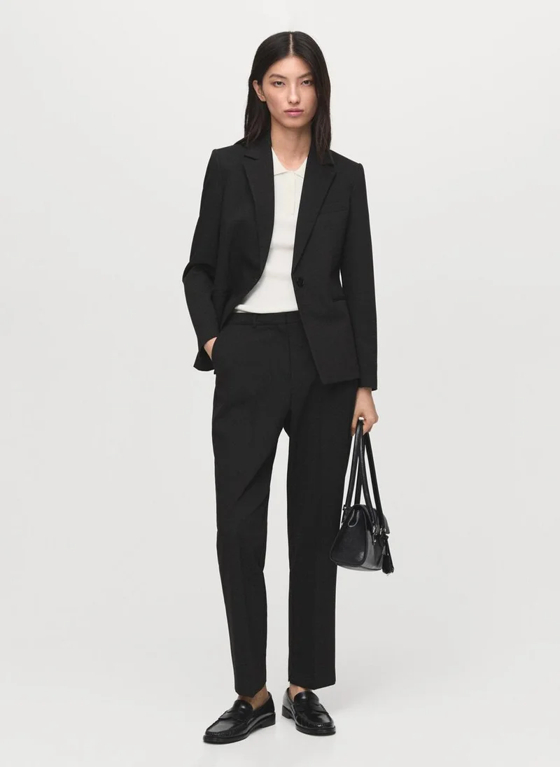 MANGO Fitted suit jacket
