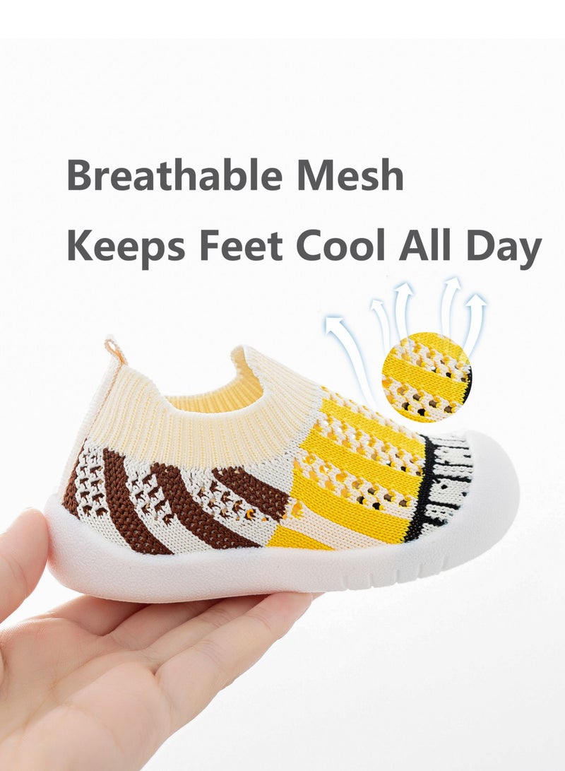 Trainers for Infant Toddler Boys Girls Shoes Breathable Mesh Soft Sole Lightweight Safer Non-Slip Toddler Sneakers Baby First Walking Shoes 6 - 36 Months  - Image 4