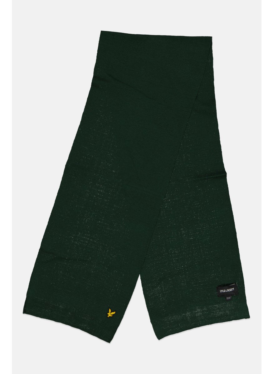 Lyle & Scott Men Brand Logo Scarves 168 x 30 Cm, Green  - Image 1