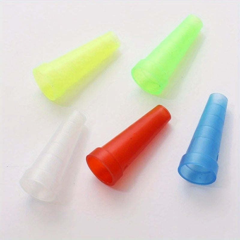 100 Pcs Random Color Plastic Hookah Mouthpieces With Tapered Needle Blunt Tip - Image 2