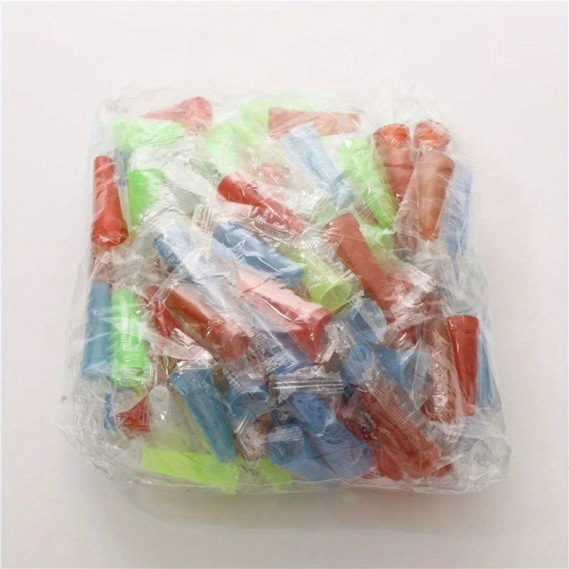 100 Pcs Random Color Plastic Hookah Mouthpieces With Tapered Needle Blunt Tip - Image 5